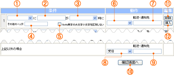 設定項目一覧