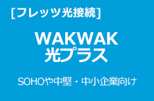 WAKWAK 光プラス SOHOや中堅・中小企業向け