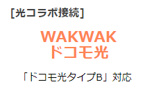 WAKWAK ドコモ光 「ドコモ光タイプB」